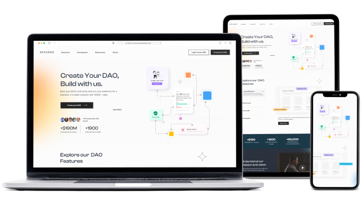 Cross device supported DAO platform