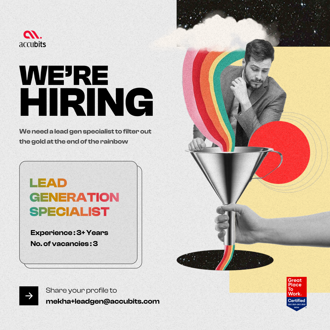 Hiring lead generation specialist 