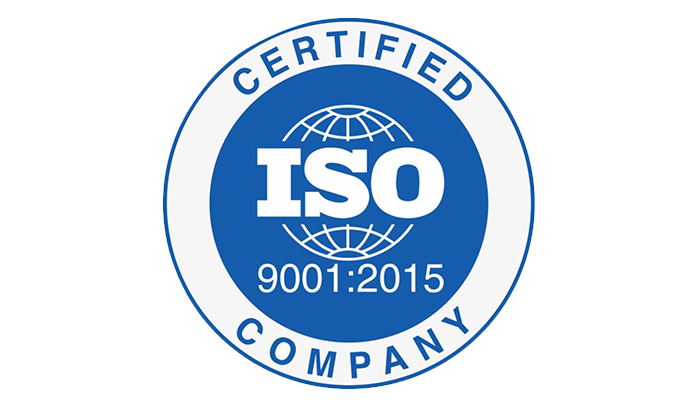 ISO 9001 2015 certified